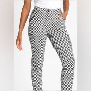 Betabrand Catstooth Cigarette dress pants
